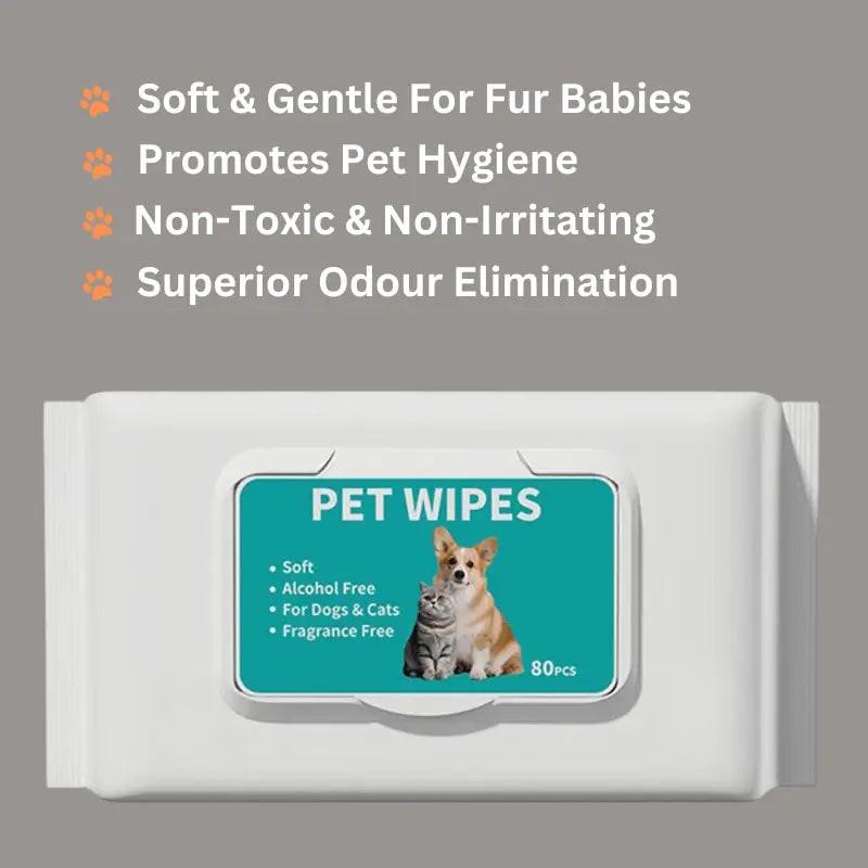 AnimalHaus™ Gentle Grooming Wipes with Grape Seed Oil